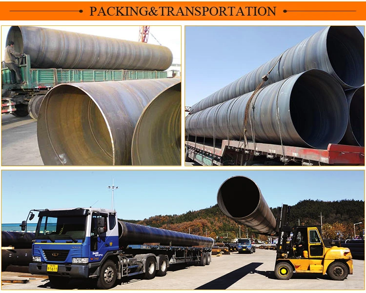 Big Diameter Carbon Welded Spiral Steel Pipe for Oil Pipeline Construction